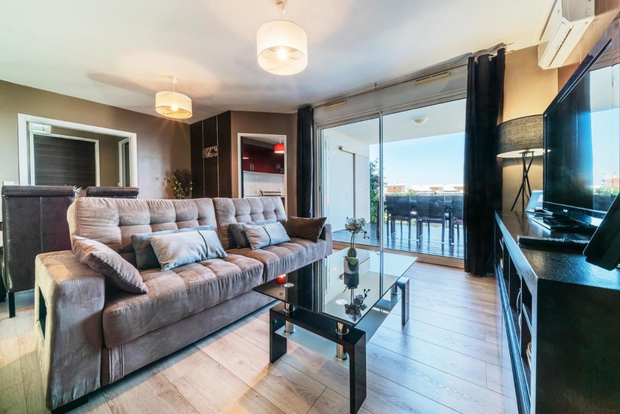 T2 Classe 4 Etoiles Avec Jardin, Piscine, Vue Mer A Saint-Gilles-Les-Bains エクステリア 写真